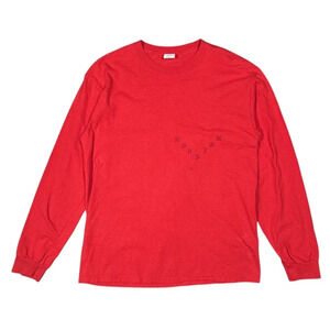 Kanye West Ye  Saint Pablo Tour 2016 Houston Leg Red L/S T Shirt Mens Medium